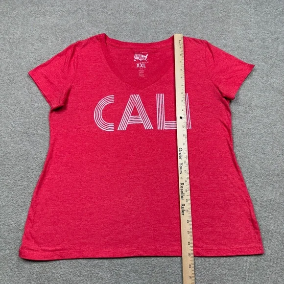 Todd Snyder x Local Pride T Shirt Womens Size 2XL XXL Red V Neck Short S… - Picture 4 of 7